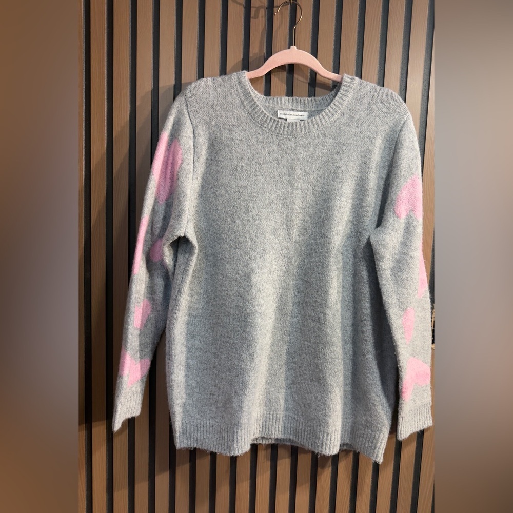 Cupcakes & Cashmere Heather Gray Knit Sz‎ 1X